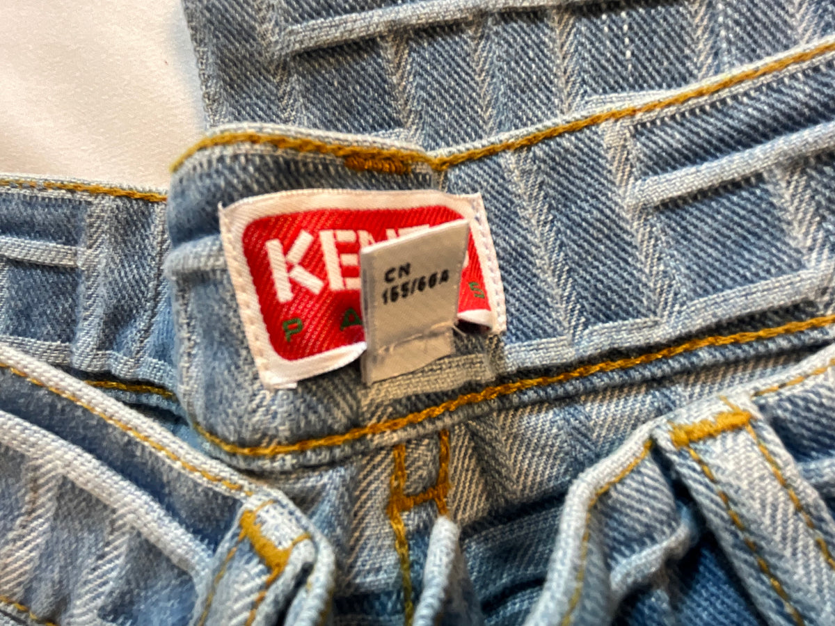 Kenzo Jacquard Japanese Jeans size 29 ladies