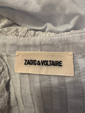 Zadig & Voltaire Timmy Tomboy Tunic Blouse Shirt in Sky Size S small ladies