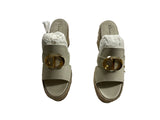 Christian Dior 30 Montaigne Wedge Slide Sandals Size 38 ladies