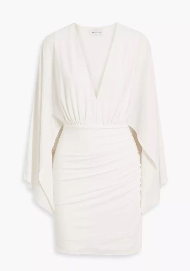 Halston Heritage OAKLYN DRESS IN JERSEY in White Size UK 10 US 6 ladies
