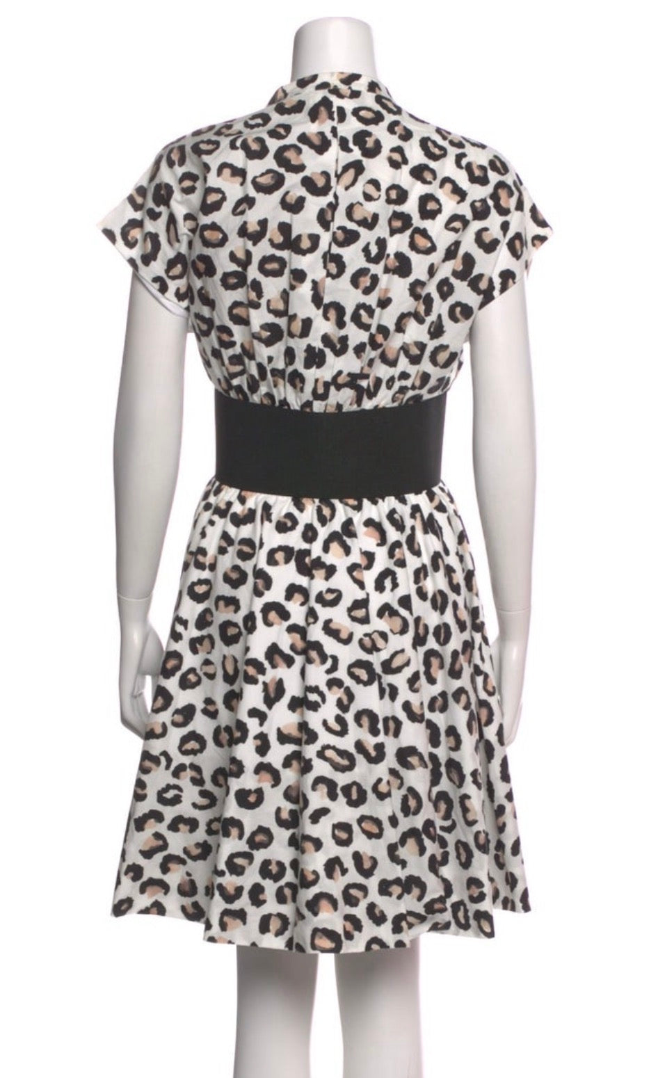 Alaïa Leopard Print Mini Dress with Signature Belt – FR 38