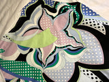 Emilio Pucci Multicolour Printed Ruffle-Hem Cotton T-Shirt – Size S ladies