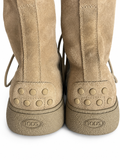 Tod’s Men’s Beige Suede Lace-Up Ankle Boots – Size 7½ // 41.5 men