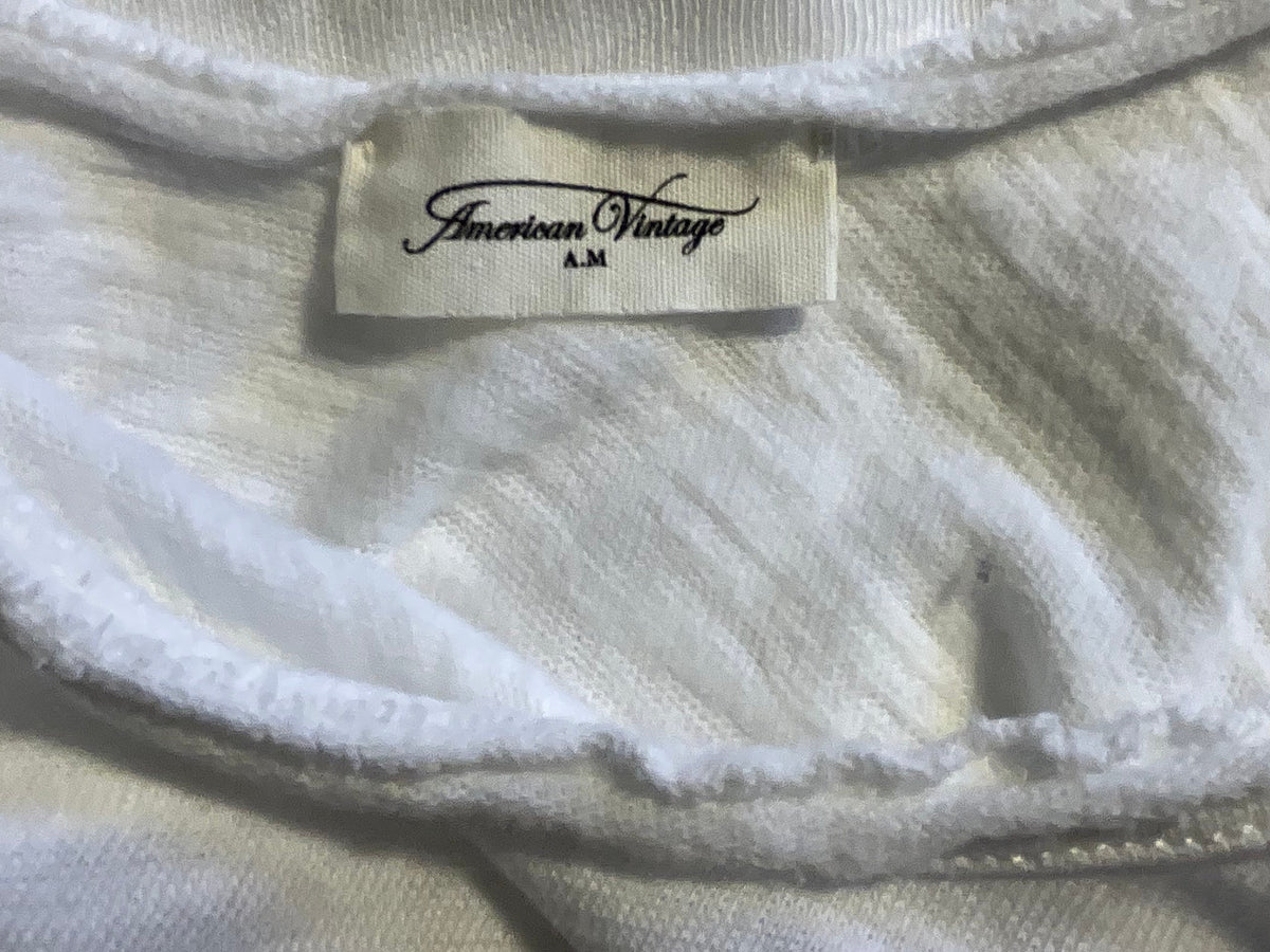American Vintage White Cotton Tank Top – Size S ladies