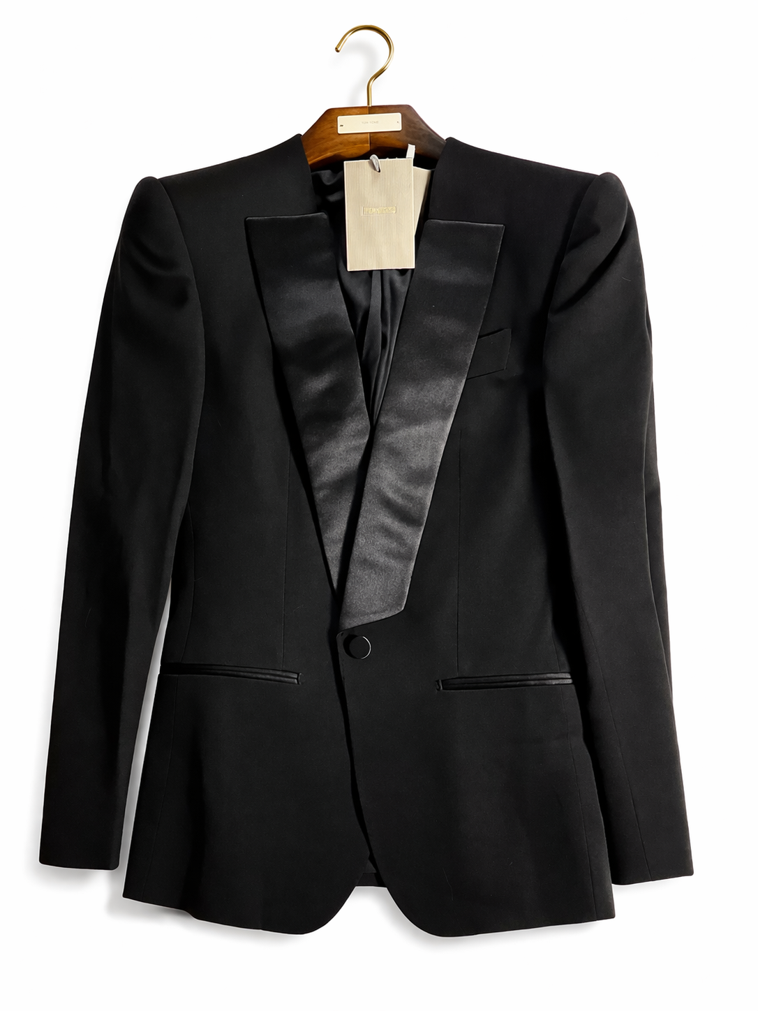 TOM FORD SINGLE BREASTED SHAWL LAPEL CROPPED TUXEDO JACKET BLAZER Size I 38 XS Ladies