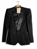 TOM FORD SINGLE BREASTED SHAWL LAPEL CROPPED TUXEDO JACKET BLAZER Size I 38 XS Ladies