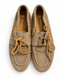 Brimarts Men’s Taupe Suede Leather Boat Shoes – Size EU 43 men