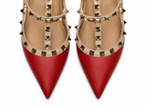 Valentino Garavani Rockstud T-Strap Pumps size 39 1/2 ladies