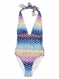 Missoni Halterneck Crochet One-Piece Swimsuit I 44 ladies