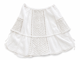 SUNDAY SAINT-TROPEZ Linen Embroidered White cover up dress One Size Fits All LADIES