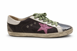 GOLDEN GOOSE DISTRESSED SUPERSTAR DISTRESSED SNAKESKIN LEATHER SNEAKERS TRAINERS SIZE 39 ladies Limited Edition