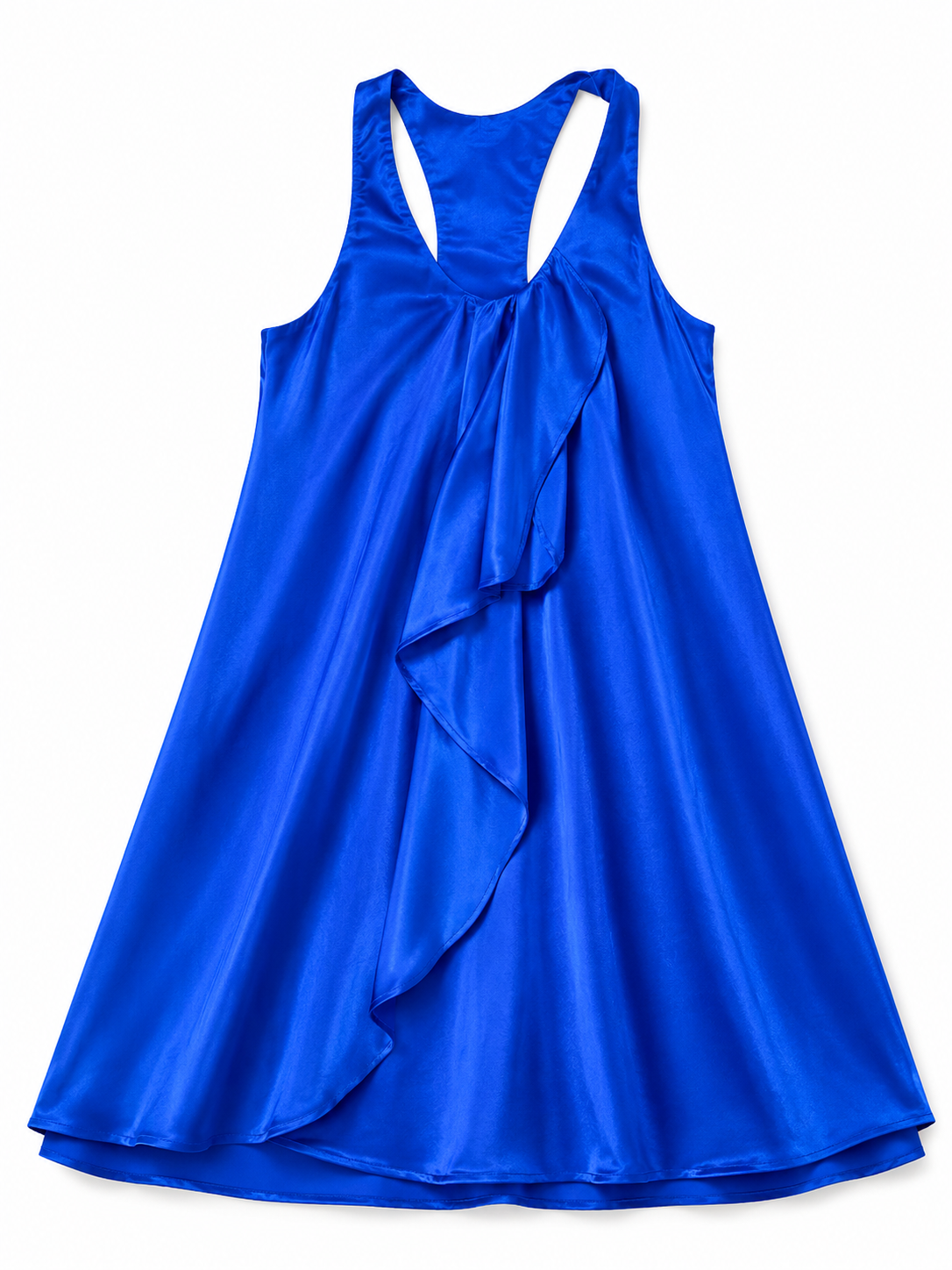 Tara Matthews Silk Electric Blue Dress size S small ladies