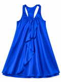 Tara Matthews Silk Electric Blue Dress size S small ladies