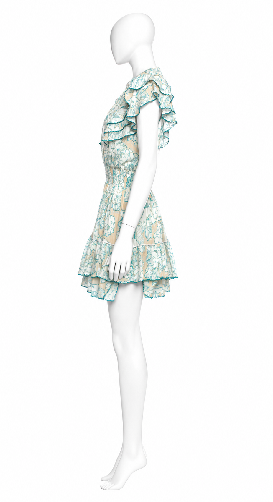 Poupette St Barth x Vilebrequin Camila Mini Dress – Hidden Fishes Print ladies