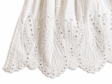 ZARA Woman Broderie Anglaise White Blouse ~Top size M medium ladies