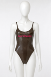 Private Party “Heartbreaker” Metallic One-Piece Swimsuit size M/L ladies