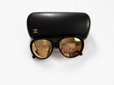 CHANEL Black Gold Acetate Frame Polarized Sunglasses - 5269 ladies