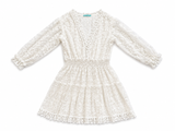 Melissa Odabash Lara Embroidered Georgette Mini Dress size M medium ladies