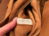 BOTTEGA VENETA French Calfskin Large Intrecciato Arco 33 Wood Brown Bag Handbag ladies