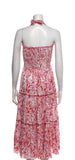 Poupette St Barth Floral Print Halterneck Midi Dress ladies