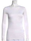 Brunello Cucinelli White Cotton Monili-Detail Top Size S small ladies