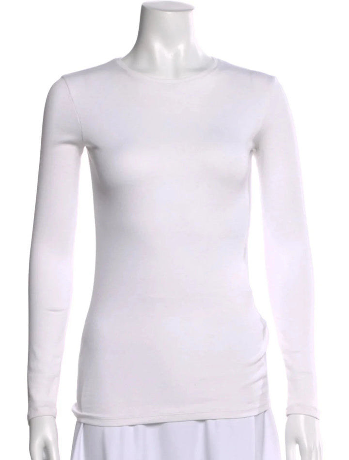 Brunello Cucinelli White Cotton Monili-Detail Top Size S small ladies