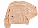 KENZO PARIS PEACH EMBROIDERED SWEATER JUMPER SIZE L LARGE LADIES