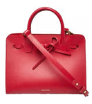 Mansur Gavriel Leather Calfskin Mini Sun Bag Flamma Red Bag Handbag ladies