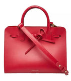 Mansur Gavriel Leather Calfskin Mini Sun Bag Flamma Red Bag Handbag ladies