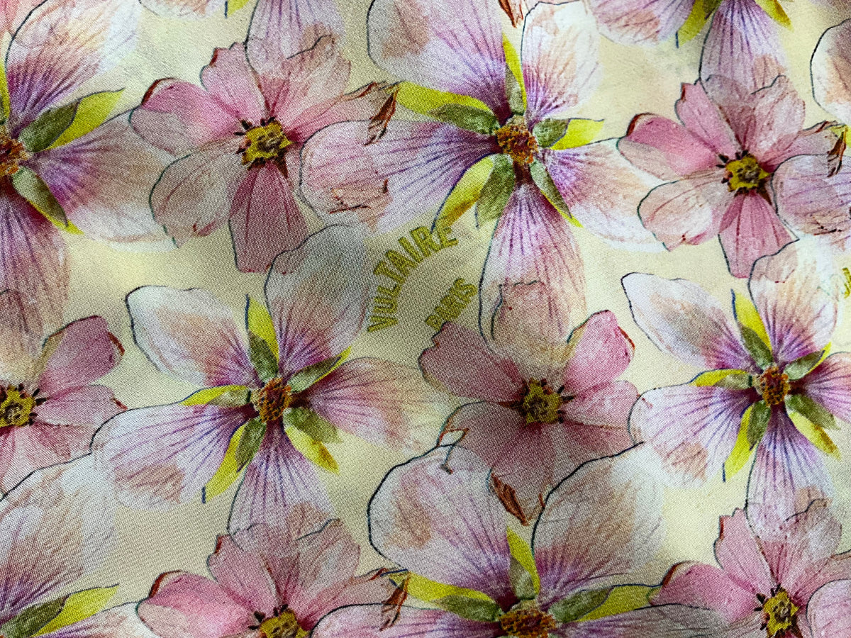 Zadig & Voltaire Torny Floral Print V-Neck Blouse Tunic Size S ladies