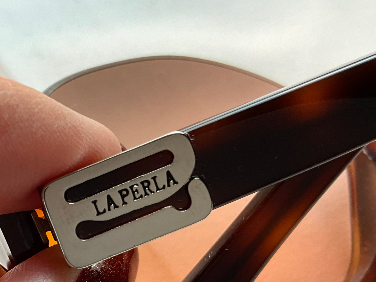 La Perla Tortoise Half Frames Sunglasses ladies