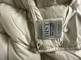 Moncler Down Feathers jacket LOCUSTELLE puffer in white size 3 ladies