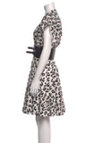 Alaïa Leopard Print Mini Dress with Signature Belt – FR 38