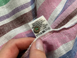 Xirena Striped Linen Blend Flutter Sleeve Blouse – Size S ladies