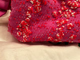 Bottega Veneta Pink Boucle Tweed Point Shoulder Bag Handbag ladies