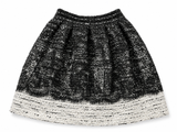 Oscar de la Renta Tweed Lace Mini Skirt Size 0 ladies