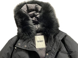 YS Army Yves Salomon Long Iconic parka in waterproof cotton blend with fox and rabbit fur size 36 ladies