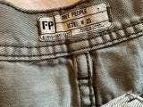 Free People Distressed Denim Shorts – Silver Lining – Size W25 ladies