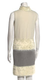 Diane von Furstenberg Plush Knit Sweater Dress Mini Size P petite ladies