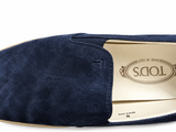 Tod’s Men’s Navy Suede Slip-On Loafers / Moccasins – Size 8 // 42 men