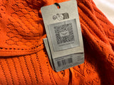 Zadig & Voltaire Memphisia Co Bandana Knit Dress – Tangerine Orange – Size M ladies
