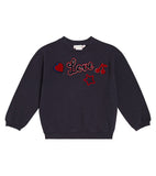 Bonpoint navy blue LOVE sweatshirt size 14 years children