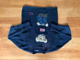 Ralph Lauren Polo Bear Intarsia Cotton Knit Sweater Jumper Sz XS/P ladies