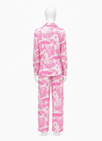 Desmond & Dempsey Pink Toile Print Pajama Set – Size M ladies