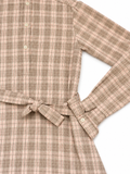 Bonpoint Girls Plaid Belted Dress – Size 12A ladies