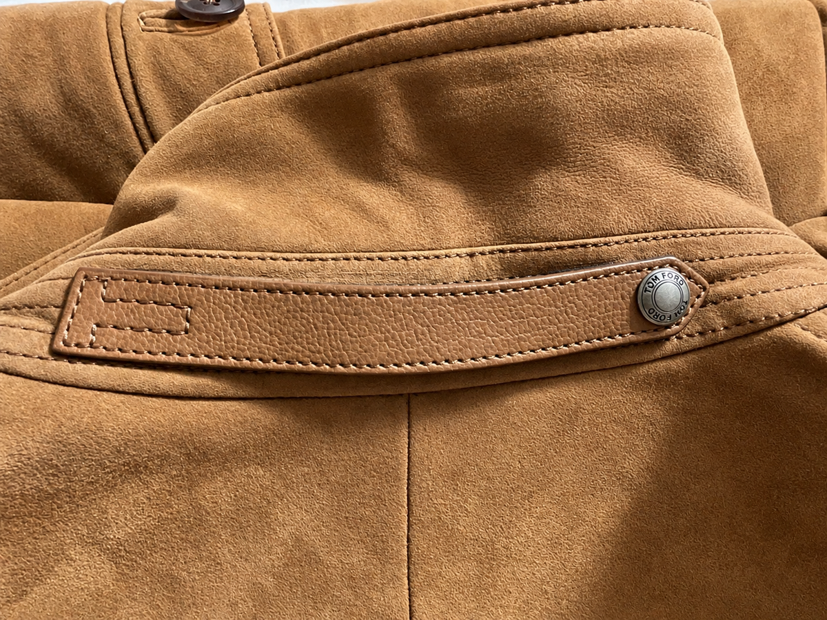 Tom Ford Men’s Shearling Suede Jacket – Size 50 men