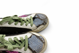 GOLDEN GOOSE DISTRESSED SUPERSTAR DISTRESSED SNAKESKIN LEATHER SNEAKERS TRAINERS SIZE 39 ladies Limited Edition