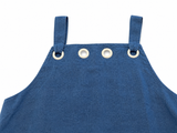 ESCALES PARIS LIMITED EDITION BLUE LINEN TENT SUMMER DRESS SIZE M MEDIUM LADIES