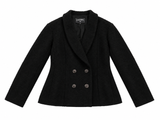 Chanel La Petite Veste Noire Black Bouclé Wool Jacket – Pre-Fall 2022/2023  – Size 40 ladies