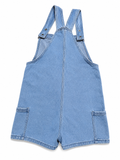Stella McCartney Kids Denim Overalls with Embroidered Palm Trees Size 10 years children